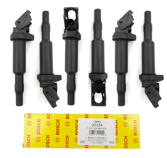 Six New Bosch BMW Ignition Coils 00124 in Original Box 0221504464 12131712219