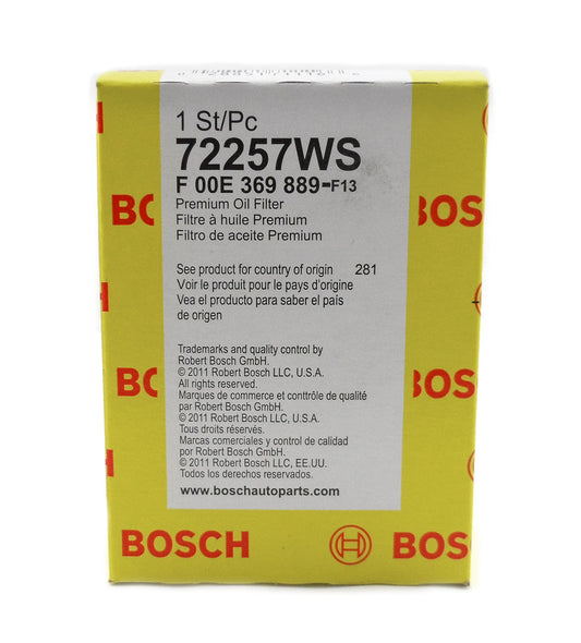 Bosch Original Oil Filter 72257WS Fits Hyundai Kia