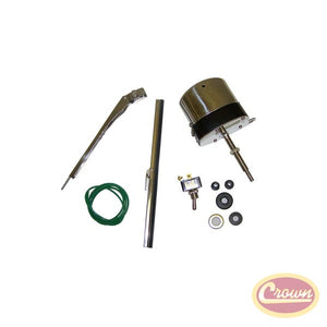 Wiper Motor Kit (Stainless) - Crown# 12VST