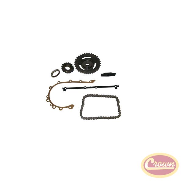Crown Jeep 7pc. Timing Kit 87-93 4.0 Sprockets Chain Gaskets Seals Guides
