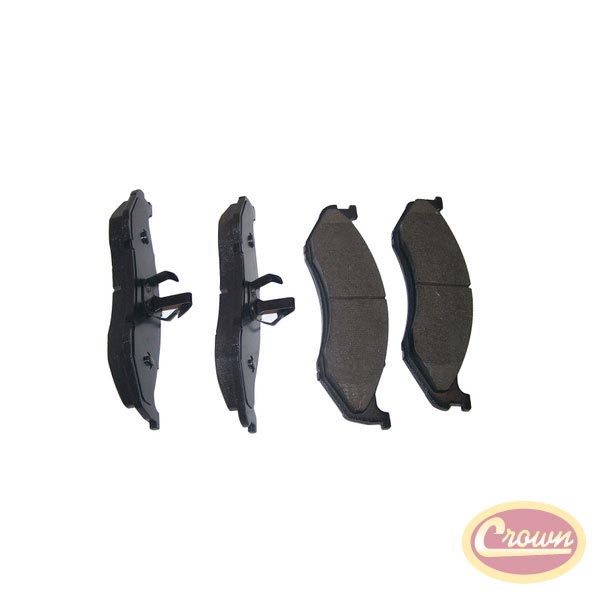 Front Titanium Disc Brake Pad Set - Crown# 4883344TI Fits 97-05 Jeep Wrangler