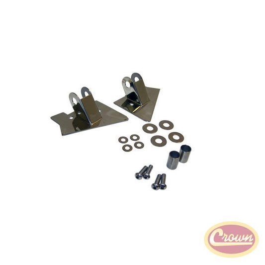 Mirror Relocation Brackets (Stainless) - Crown# RT30015