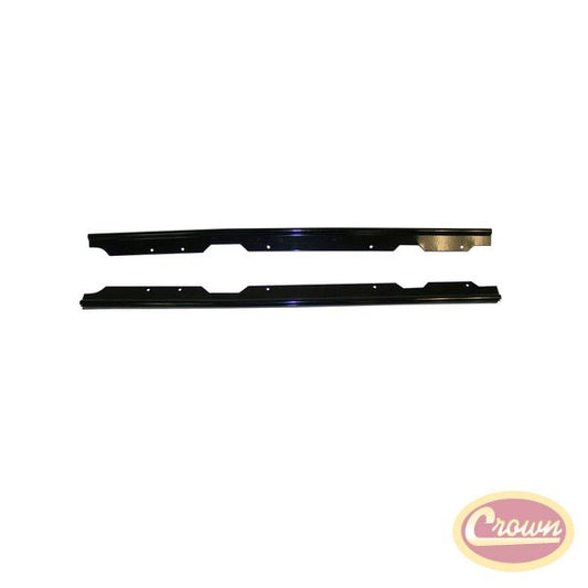 Windshield Channel, Black (Drill In) - Crown# RT26065