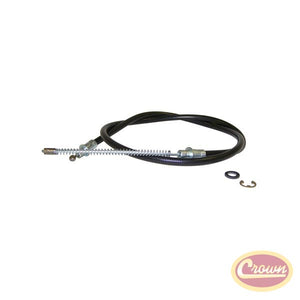 One Rear Parking Brake Cable (Left or Right) - Crown# 52000865
