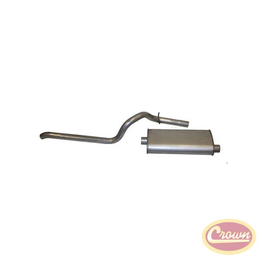 Muffler & Tailpipe (Oval Style) - Crown# 52018335