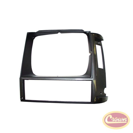 Headlamp Bezel (Grey - Left) - Crown# 55000683