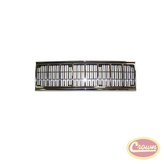 Cherokee Radiator Grille, Chrome/Black - Crown# 55034046