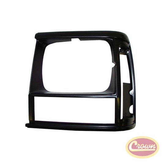 Headlamp Bezel (Black/Black - Left) - Crown# 55034075