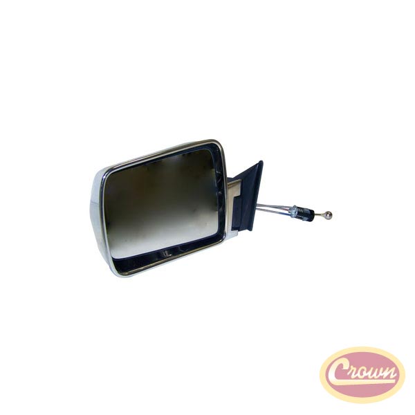 Manual Remote Mirror, Left (Chrome) - Crown# 55034121