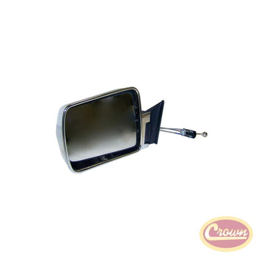 Manual Remote Mirror, Left (Chrome) - Crown# 55034121
