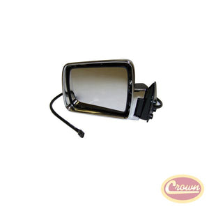 Electric Remote Mirror, Left (Chrome) - Crown# 55034127