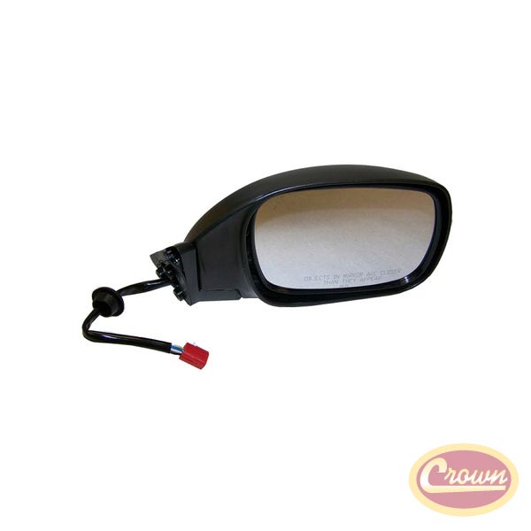 Electric Remote Mirror, Right (Black) - Crown# 55154948AC 97-01 Jeep Cherokee
