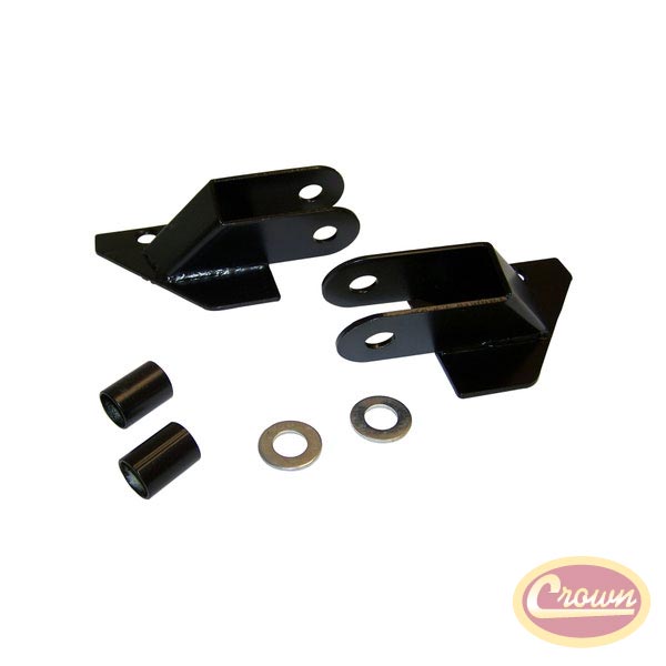 Relocation Brackets (Black) - Crown# RT30010