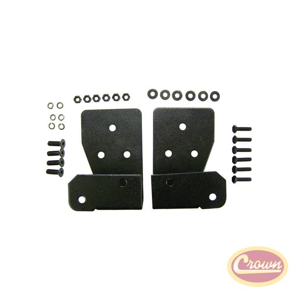 Mirror Relocation Brackets (Black) - Crown# RT30014