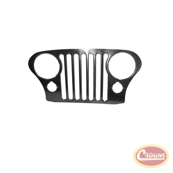 CJ Radiator Grille Overlay (w/ Bezels) - Crown# RT34031