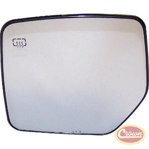 Mirror Glass & Support (Left) - Crown# 68003721AA