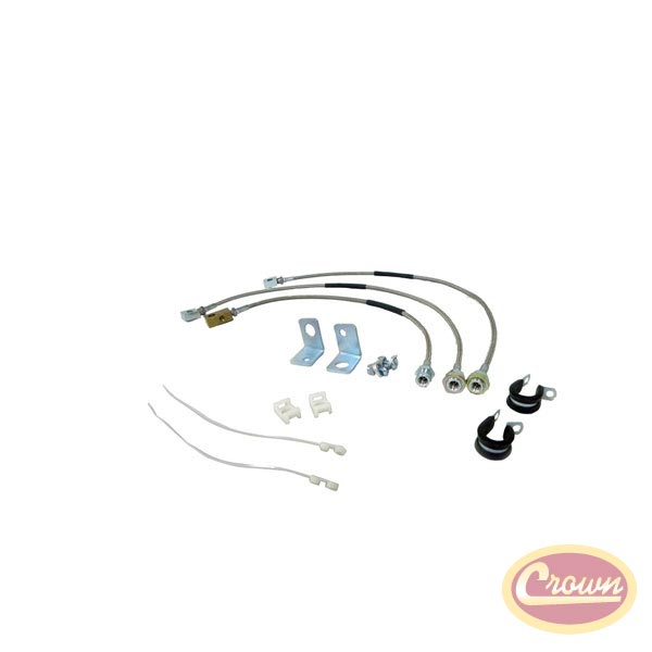 Brake Hose Kit (Stainless Steel) - Crown# RT31015