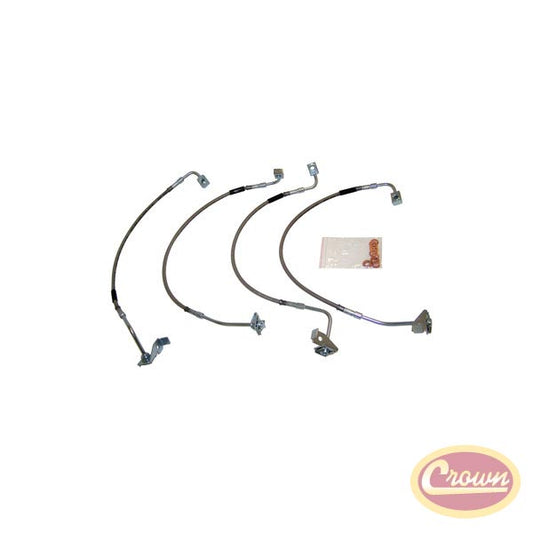 Brake Hose Kit (Stainless Steel) - Crown# RT31029