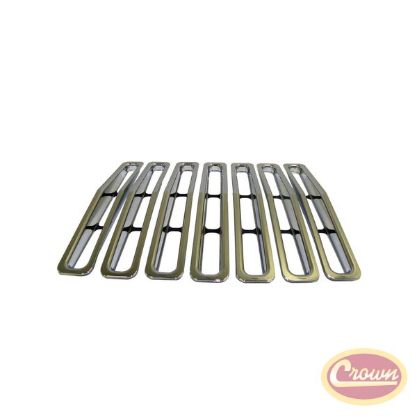 Grille Inserts, Chrome (Wrangler YJ) - Crown# RT26030