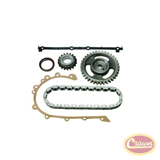 Crown 6pc.Timing Kit 72-90 Jeep 4.2 L 8126681K Chain Sprocket Gaskets Seals
