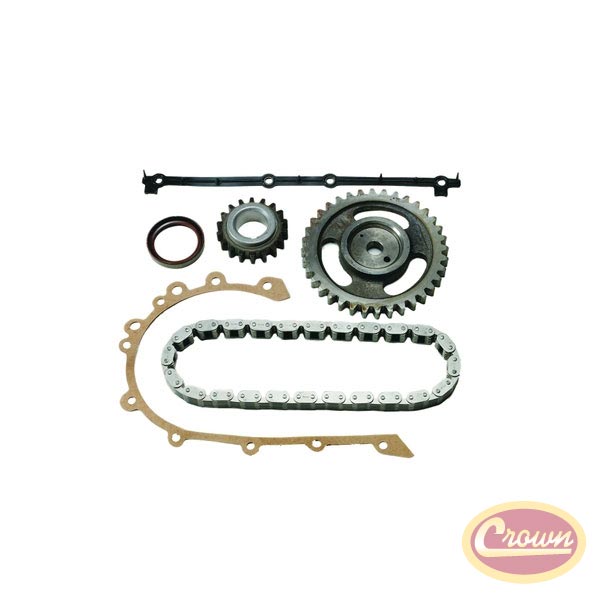 Crown 6pc.Timing Kit 72-90 Jeep 4.2 L 8126681K Chain Sprocket Gaskets Seals