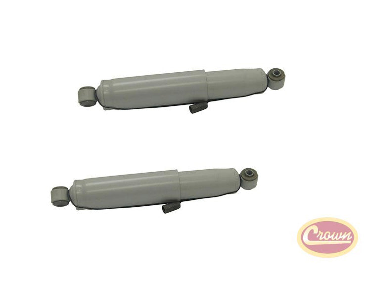 Two H/D Gas Rear Shock Absorbers - Crown# 83503693 76-91 Jeep SJ &J Series
