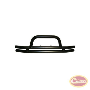 Black Double Tube Front Bumper - Crown# RT20018