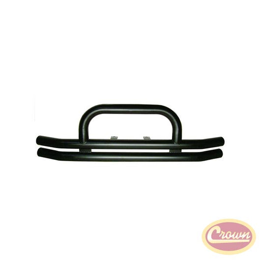 Black Double Tube Front Bumper - Crown# RT20006