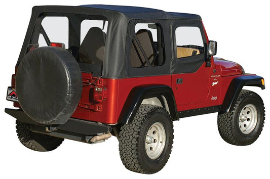 One New Complete Soft Top, Black Diamond - Crown# CT20135 Jeep Wrangler TJ 97-06