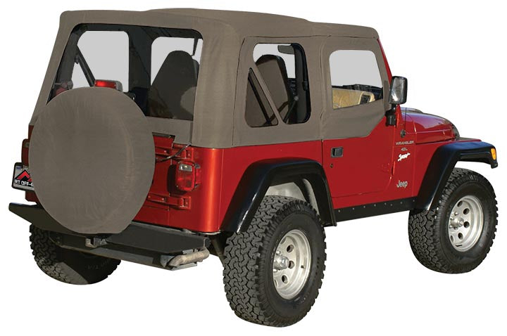 One New Complete Soft Top, Khaki Diamond Crown CT20136 Jeep Wrangler TJ 97-06