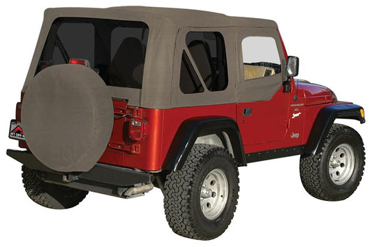 Complete Soft Top, Khaki Diamond (Tinted Windows) Crown CT20236T Wrangler 97-06