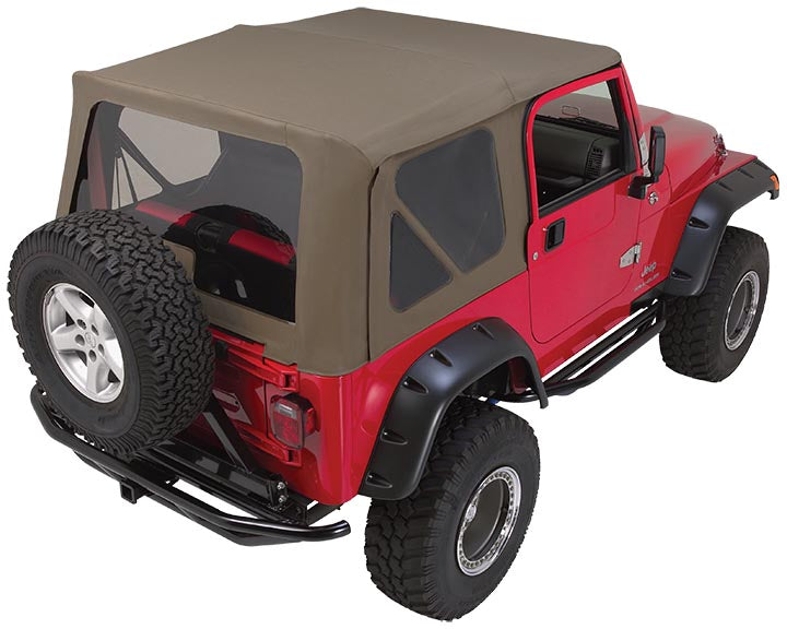 New Complete Soft Top, Khaki Diamond Crown CT20336 Jeep Wrangler TJ 97-06