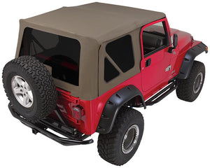 Complete Soft Top, Khaki Diamond (Tinted Windows) Crown CT20436T Wrangler 97-06