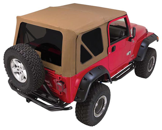 Complete Soft Top, Spice Denim (Tinted Windows) Crown CT20437T Wrangler TJ