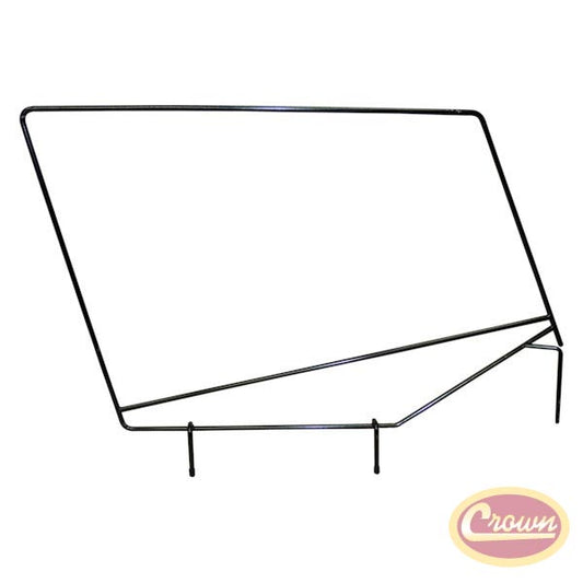 Upper Door Frame Assembly Black (Pair) 87/95 YJ - Crown# DF100YJ