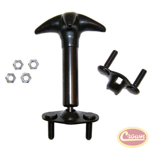 HOOD CATCH KIT, RUBBER COATED - Crown# HC4