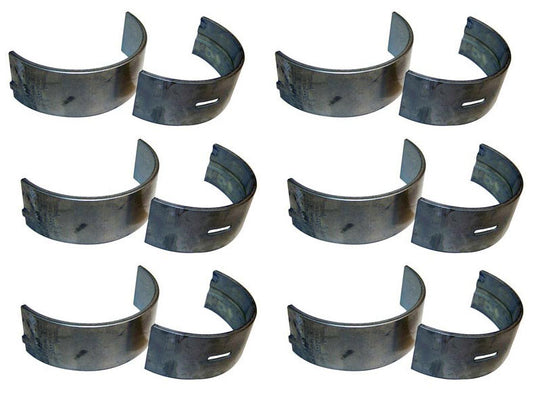 Set of Six Crankshaft Main Bearings (.002) - Crown J8133682 Fits CJ 2.5 3.8 4.2