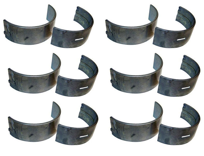 Set of Six Crankshaft Main Bearings (.002) - Crown J8133682 Fits CJ 2.5 3.8 4.2