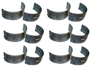 Set of Six Crankshaft Main Bearings (.002) - Crown J8133682 Fits CJ 2.5 3.8 4.2