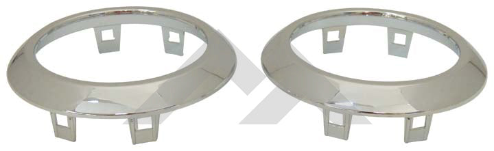 Set of Two New HVAC Vent Accents (Chrome) - Crown# RT27027