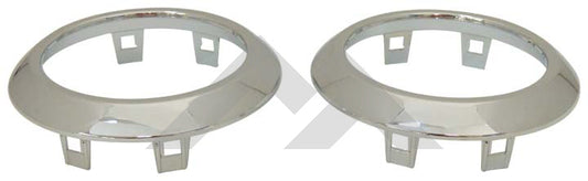 Set of Two New HVAC Vent Accents (Chrome) - Crown# RT27027