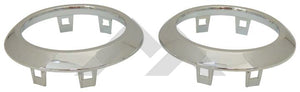 Set of Two New HVAC Vent Accents (Chrome) - Crown# RT27027