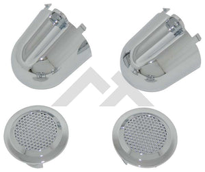 Set of Two Tweeter Covers (Chrome) - Crown# RT27041