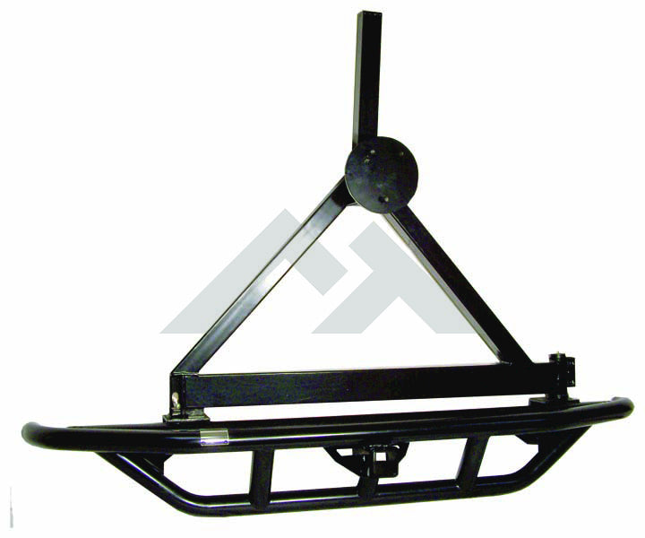 One New Rock Crawler Rear Bumper w/ Tire Carrier - Crown# RT20004