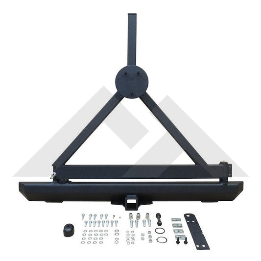 Rear bumper w/ Tire Carrier & Receiver. - Crown# RT20005