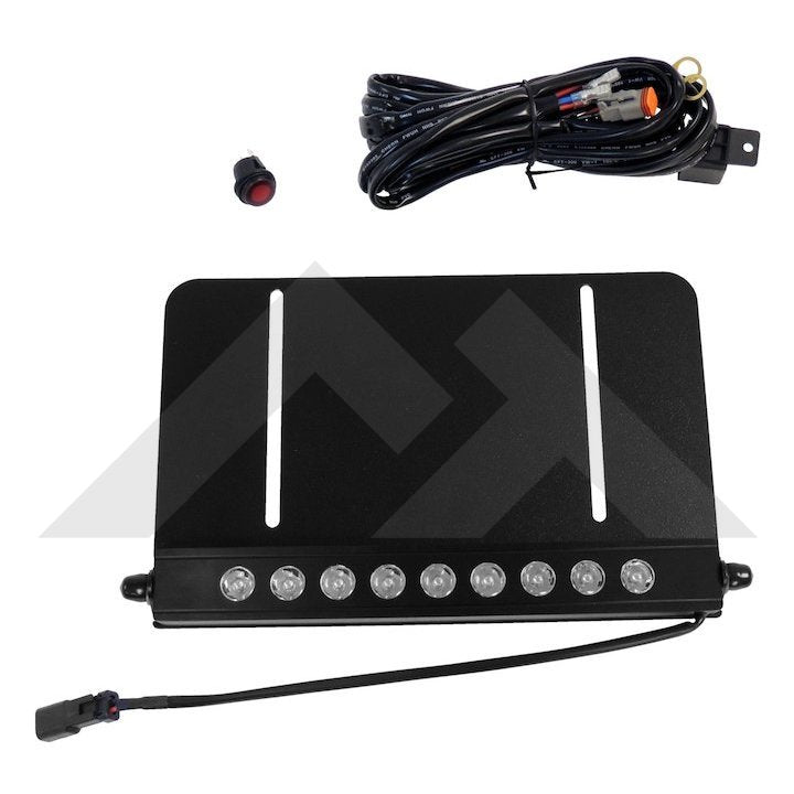 10" LED Light Bar & License Plate Bracket Kit - Crown# RT28035