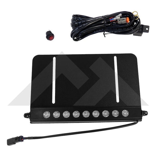 10" LED Light Bar & License Plate Bracket Kit - Crown# RT28035