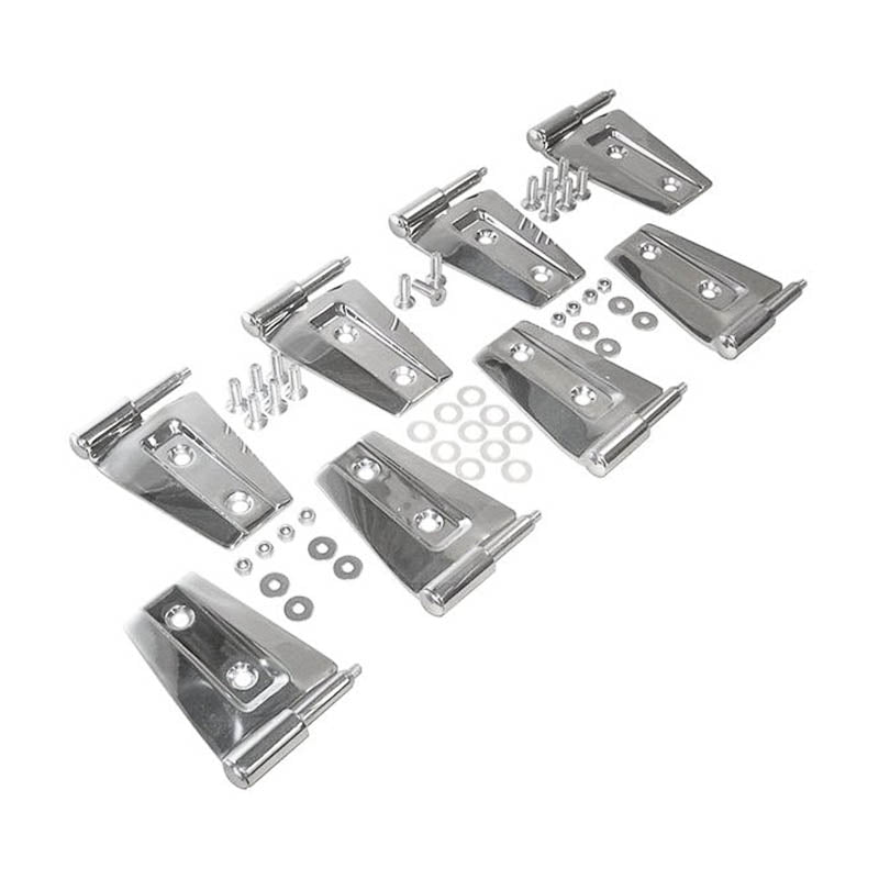 Stainless Steel Door Hinge Set for 4 DR JK - Crown# RT34079