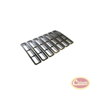 Grille Inserts, Chrome (Wrangler TJ) - Crown# RT26042