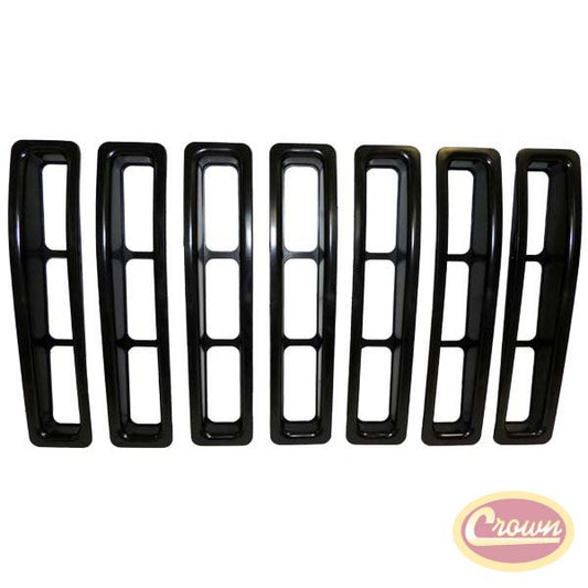 Grille Insert Set (Wrangler TJ - Black) - Crown# RT26043